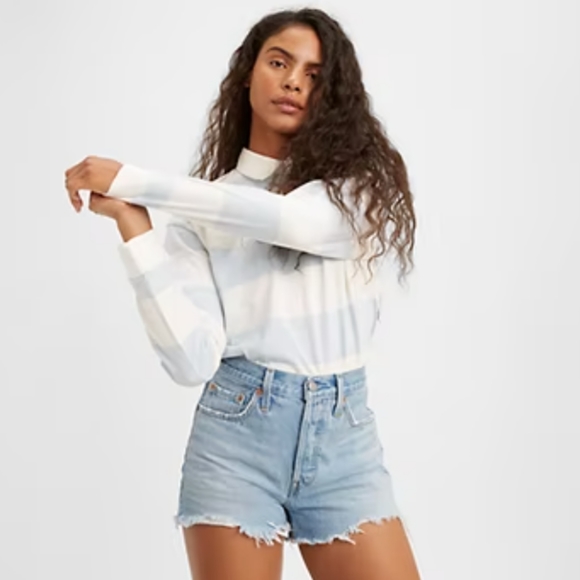 Levi's Signature Strauss Heritage High Rise Shorts - Picture 1 of 8